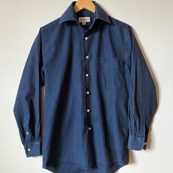 Pierre Cardin Long Sleeve Blue Shirt - Picture 2 of 5